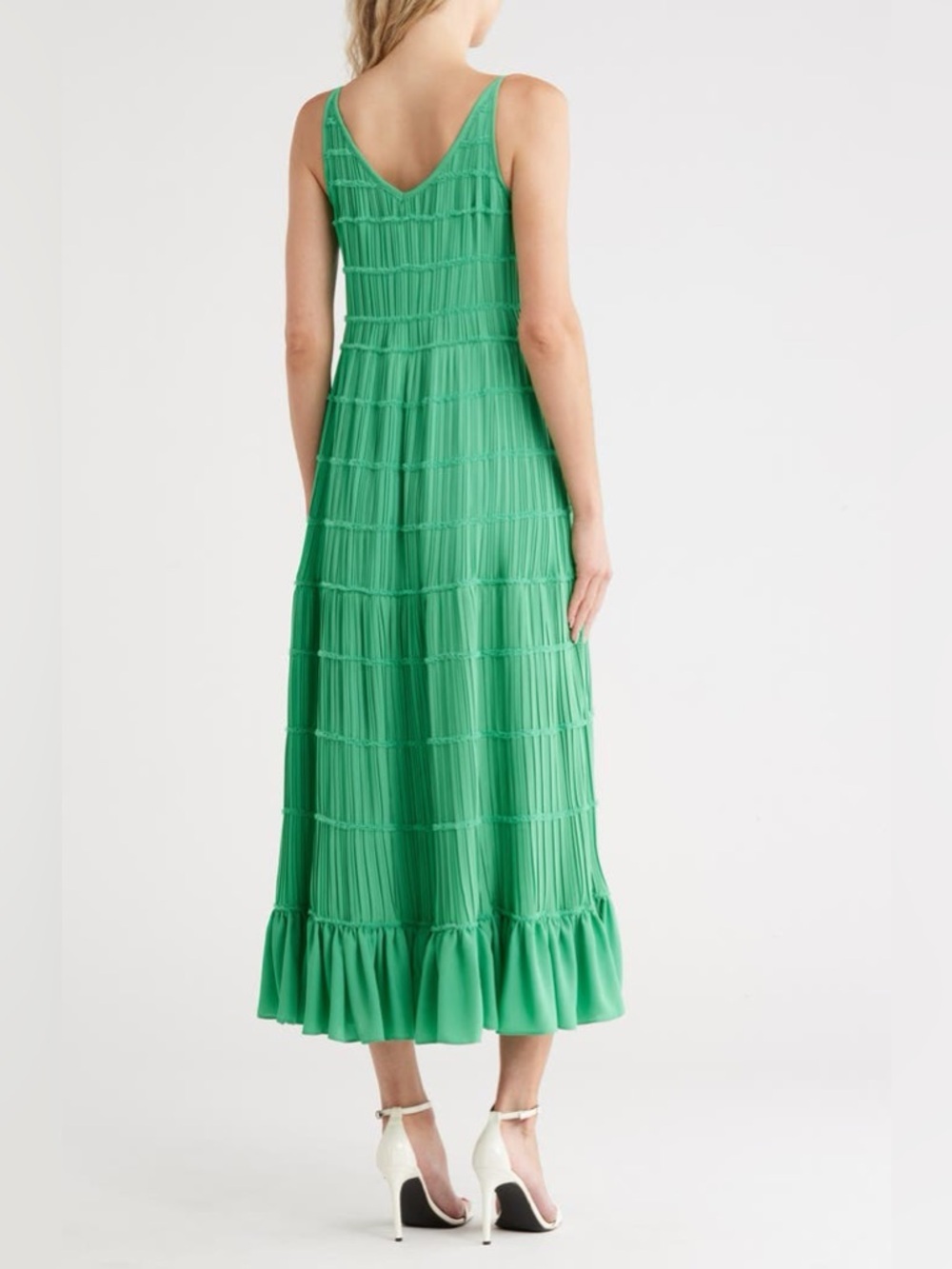 Jason Wu Green Sleeveless Maxi Dress - Elegant Women's Dress size M - Picture 2 of 6